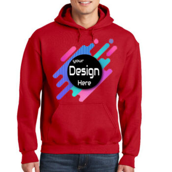 alt="Gildan crewneck sweatshirt, burgundy color, thick and cozy fabric"