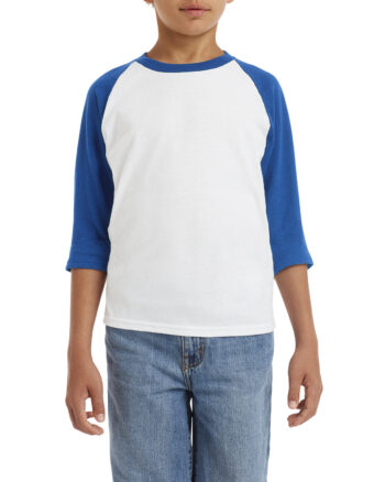 Gildan G570B Heavy Cotton ™ Youth 3/4-Sleeve Raglan T-Shirt
