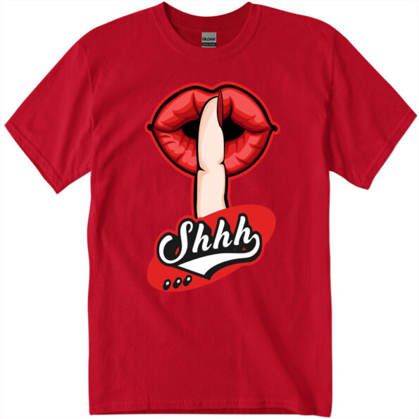 Keep your mouth closed Shhh... T-Shirt red